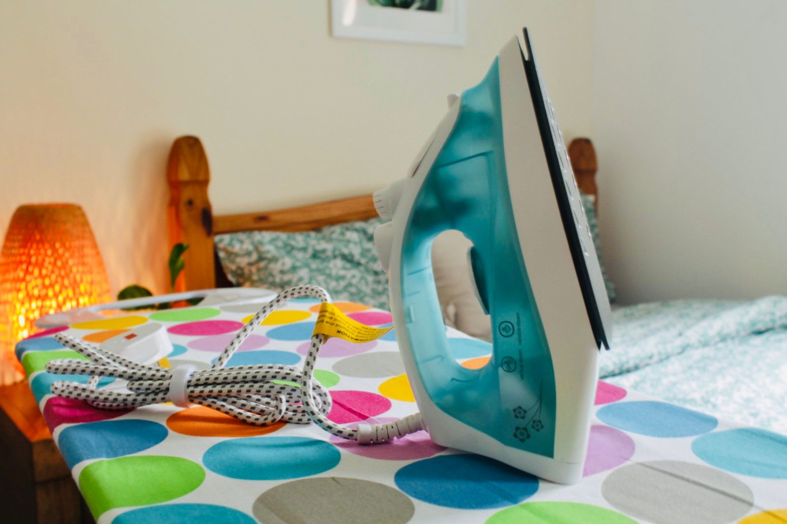 Iron and ironing board